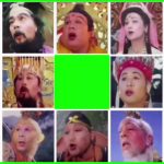 吗咿呀嘿 8人窗 8秒  绿幕直播特效视频