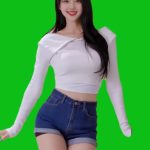 美女跳舞绿幕07 绿幕直播特效视频