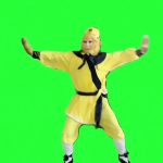 路灯下的小姑娘 舞蹈 孙悟空 绿幕直播特效视频