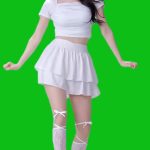 美女跳舞绿幕01 绿幕直播特效视频
