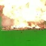 天降炸弹 绿幕直播特效视频