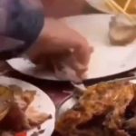 吃席猪蹄 6秒 绿幕直播特效视频