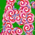 棒棒糖32×10 绿幕直播特效视频