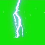 雷电 绿幕直播特效视频