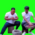 捣蒜+绿幕1 绿幕直播特效视频