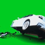 撞车 绿幕直播特效视频