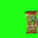 妇女踢旺旺-普通1 绿幕直播特效视频
