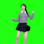 dadada 甜妹 舞蹈 绿幕直播特效视频