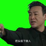 高启强 把头低下做人 2秒 绿幕直播特效视频