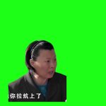 你拉坑上了？1秒 绿幕直播特效视频