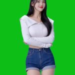 美女跳舞绿幕04 绿幕直播特效视频