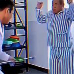 病房捅人躲闪成品1 绿幕直播特效视频