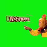 孙悟空 我今年旺不旺 1秒 绿幕直播特效视频