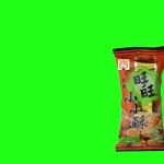 妇女踢旺旺-特技1 绿幕直播特效视频
