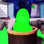 打地鼠 人形漏水 6秒 绿幕直播特效视频
