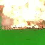 天降炸弹 绿幕直播特效视频