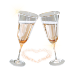 为爱干杯 PNG透明礼物素材