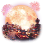 千灯共月 PNG透明礼物素材