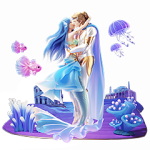 美人鱼之恋 PNG透明礼物素材