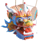 龙头风筝 PNG透明礼物素材