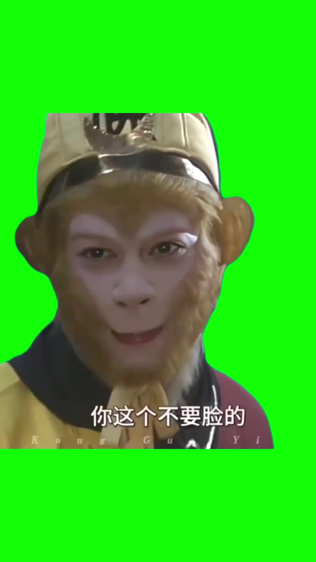 孙悟空系列1 不要脸的2秒 绿幕直播特效视频