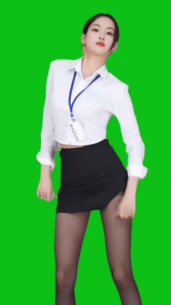 美女跳舞绿幕05 绿幕直播特效视频