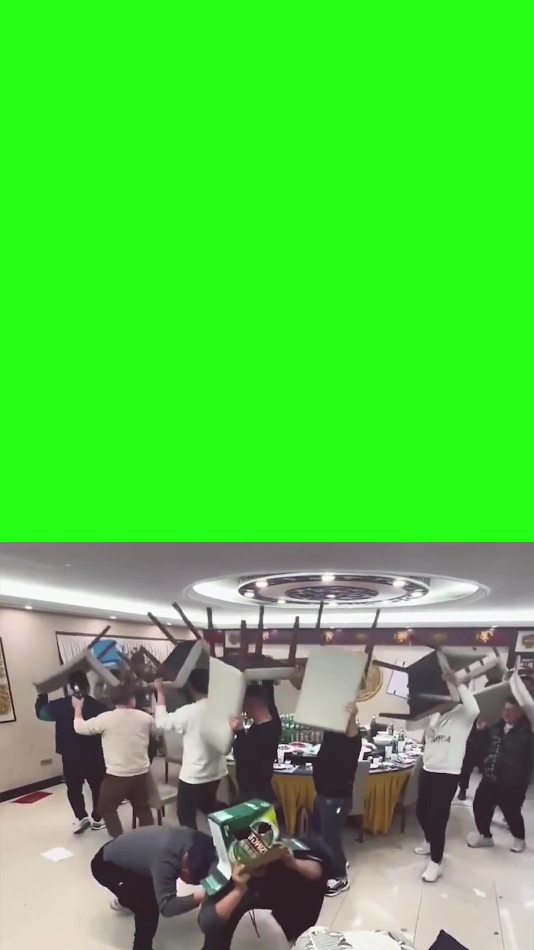 打歌舞 搬椅子舞 绿幕直播特效视频