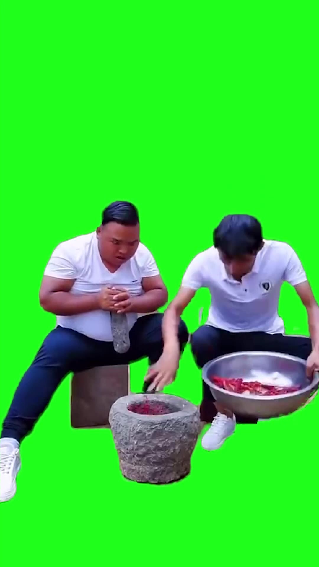 捣蒜无绿幕2 绿幕直播特效视频