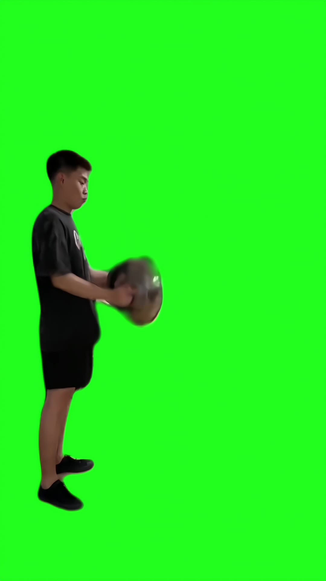 锅盖夹头5秒 绿幕直播特效视频