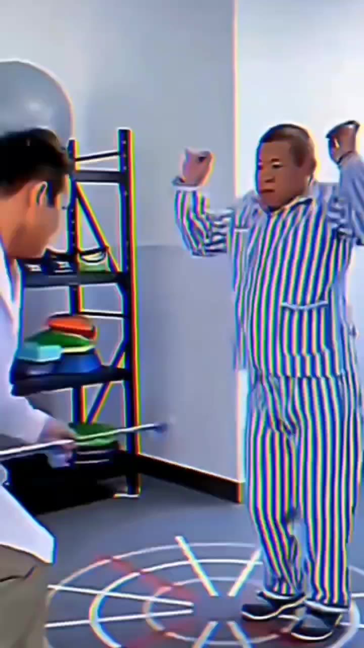 病房捅人 躲躲舞 绿幕直播特效视频