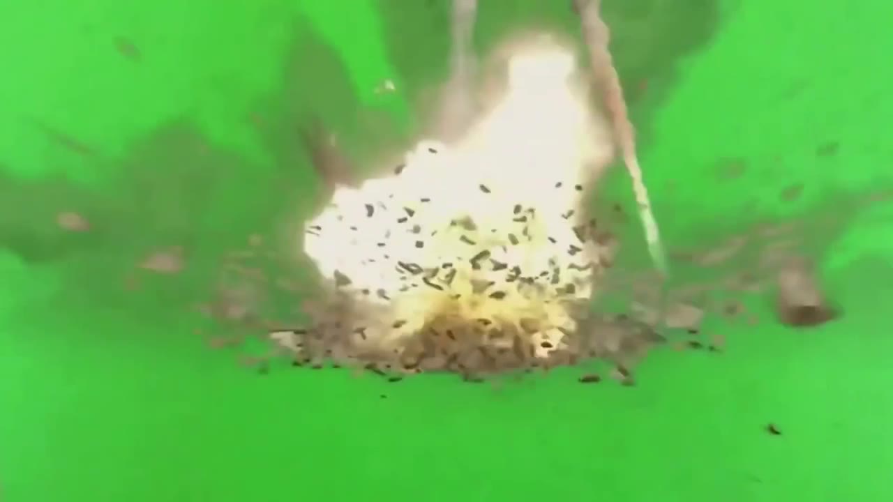 飞天导弹 绿幕直播特效视频