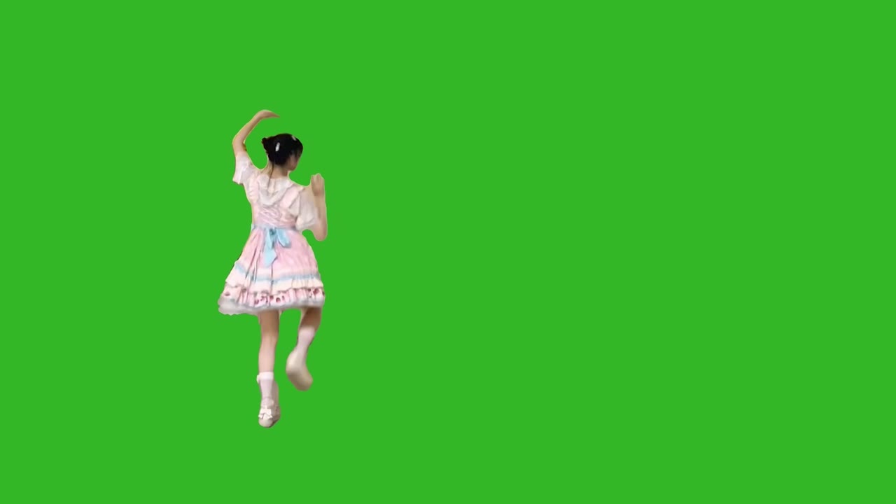 B美女+左正蹬+声音2 绿幕直播特效视频