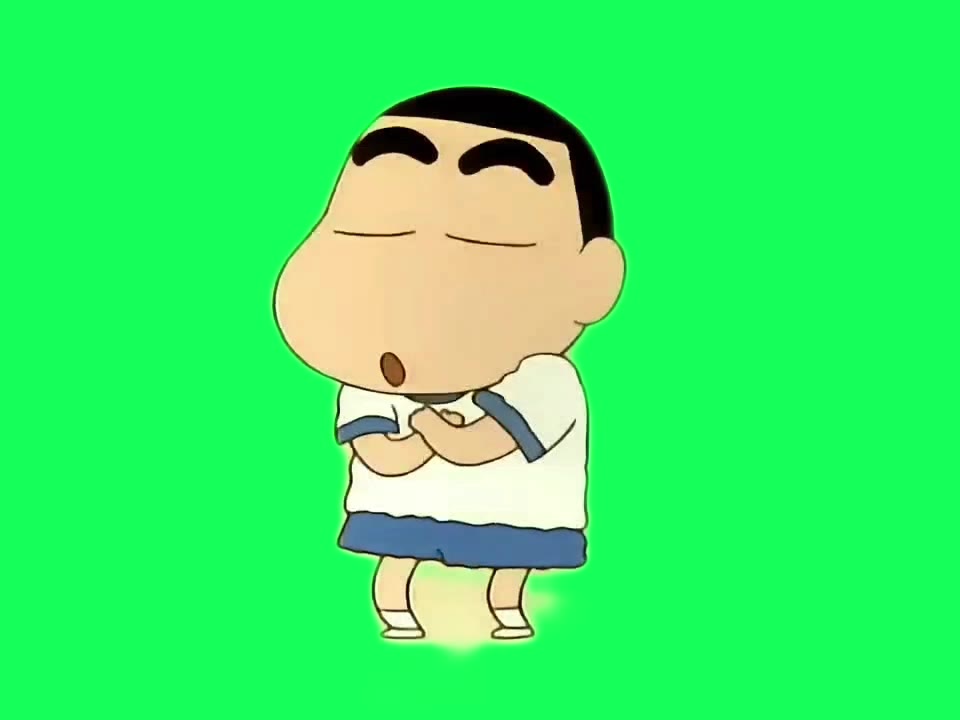 小新跳舞14秒 绿幕直播特效视频
