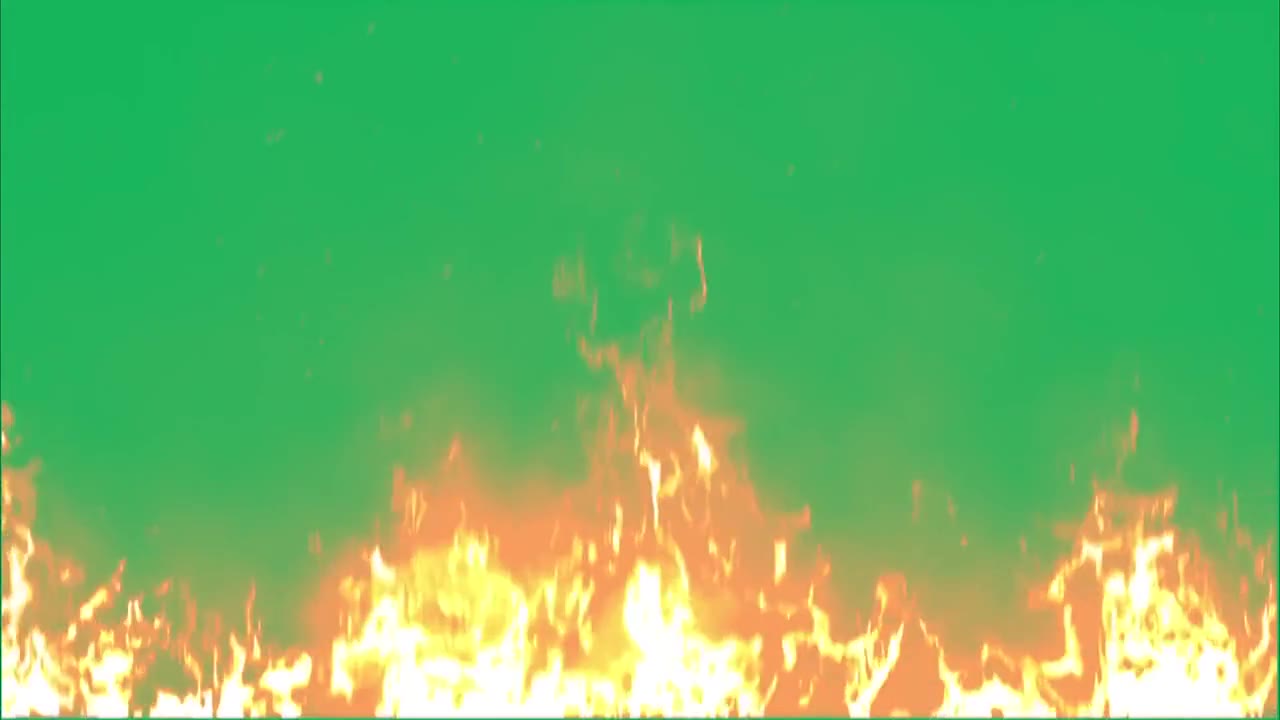 火焰 绿幕直播特效视频