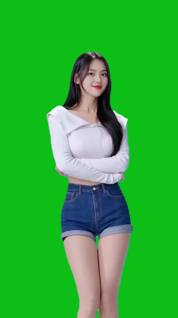 美女跳舞绿幕04 绿幕直播特效视频