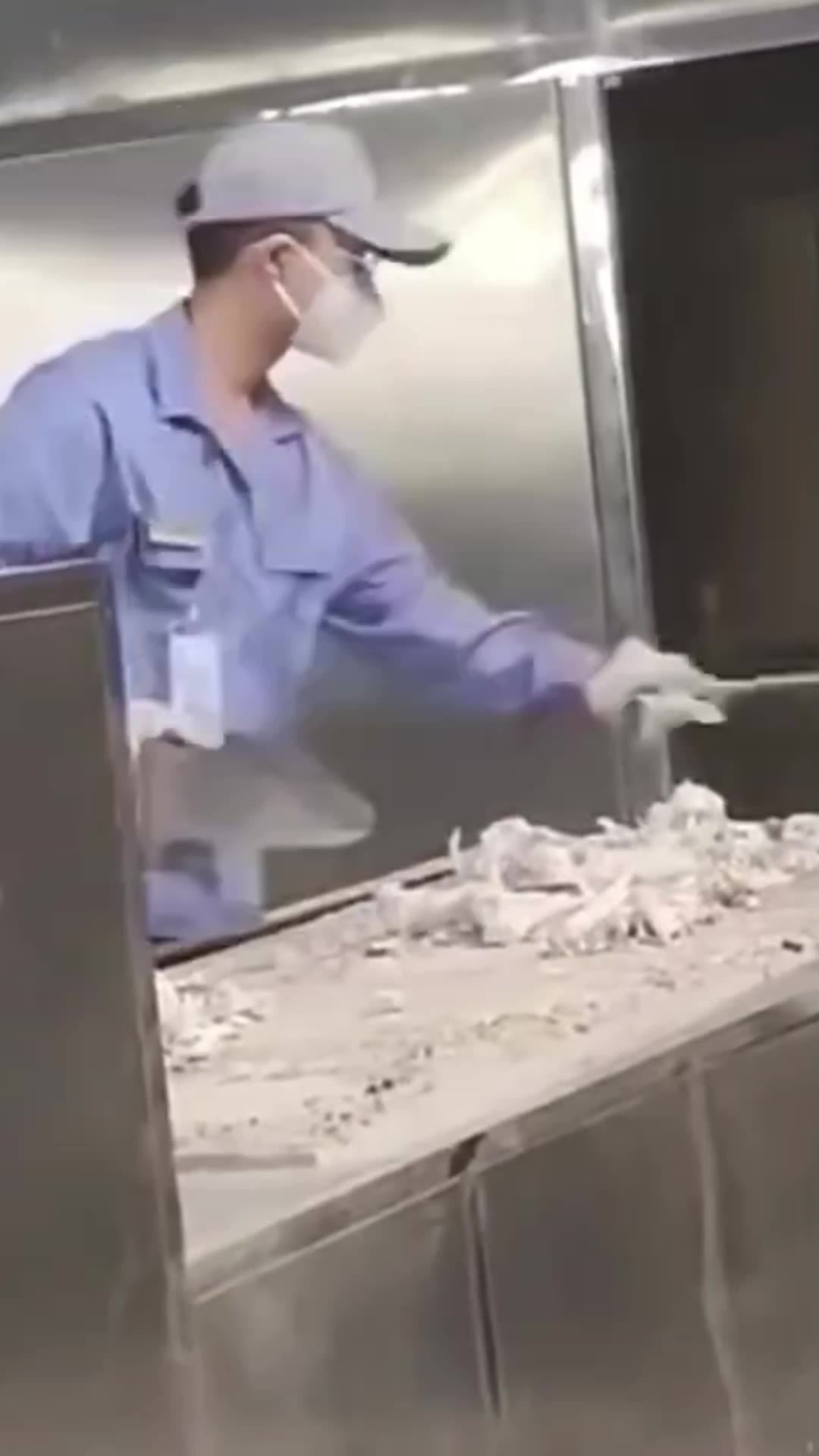 吃席  捡白灰6秒 绿幕直播特效视频