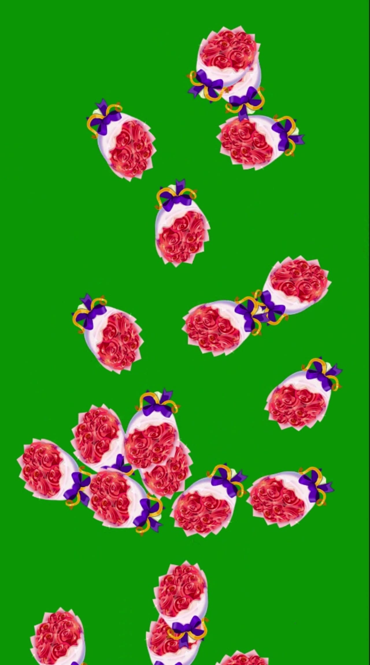 鲜花5x6 绿幕直播特效视频