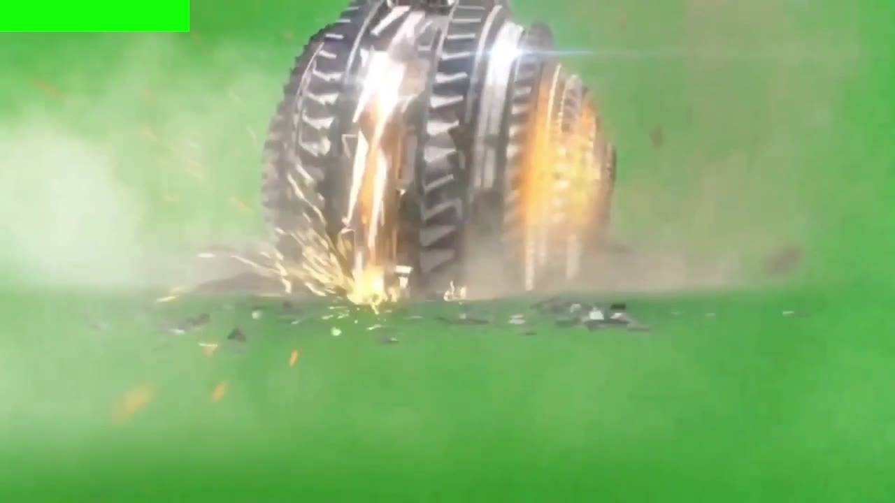 风火滚轮1 绿幕直播特效视频