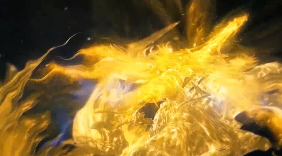 太阳圣剑 绿幕直播特效视频