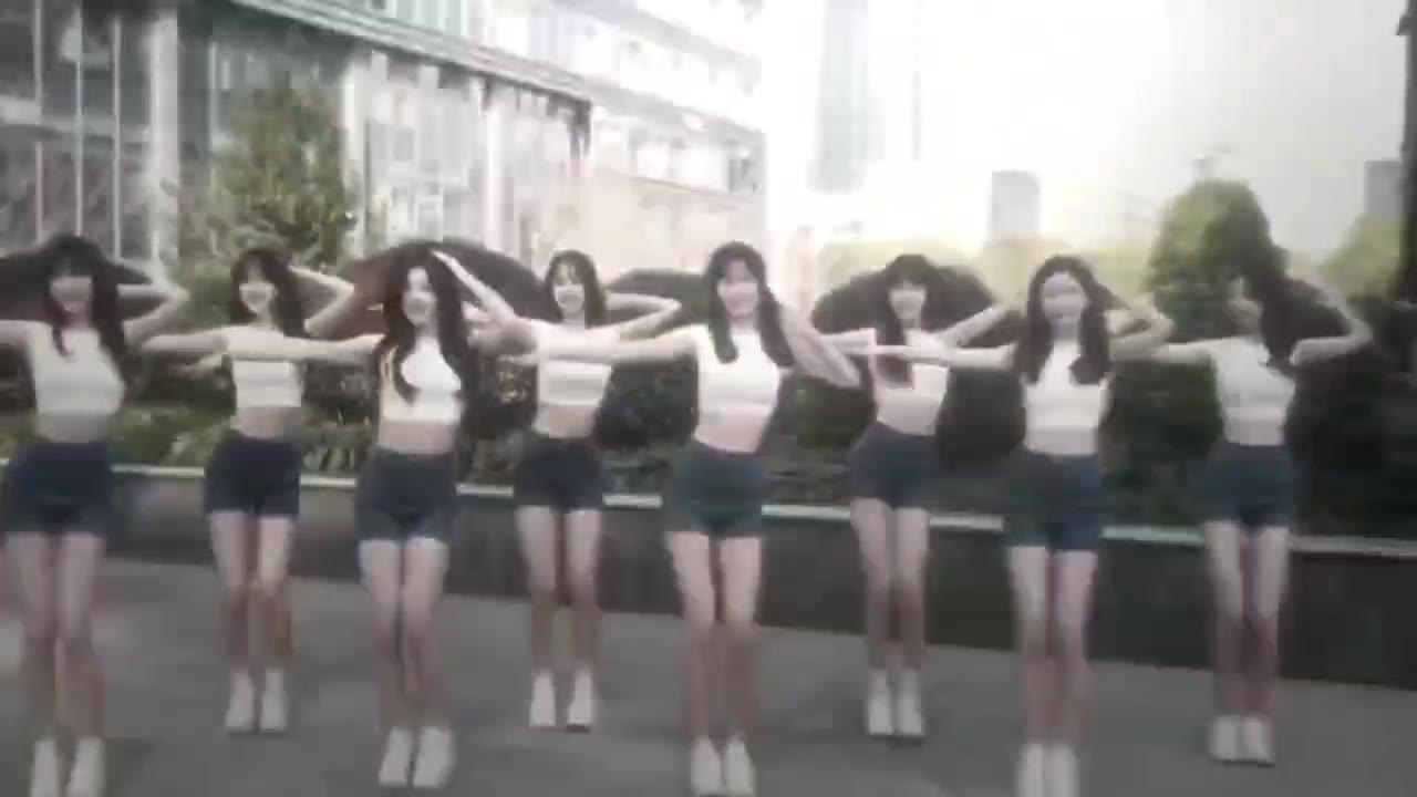 美女2 绿幕直播特效视频